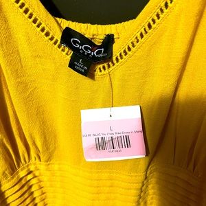 Mustard summer dress